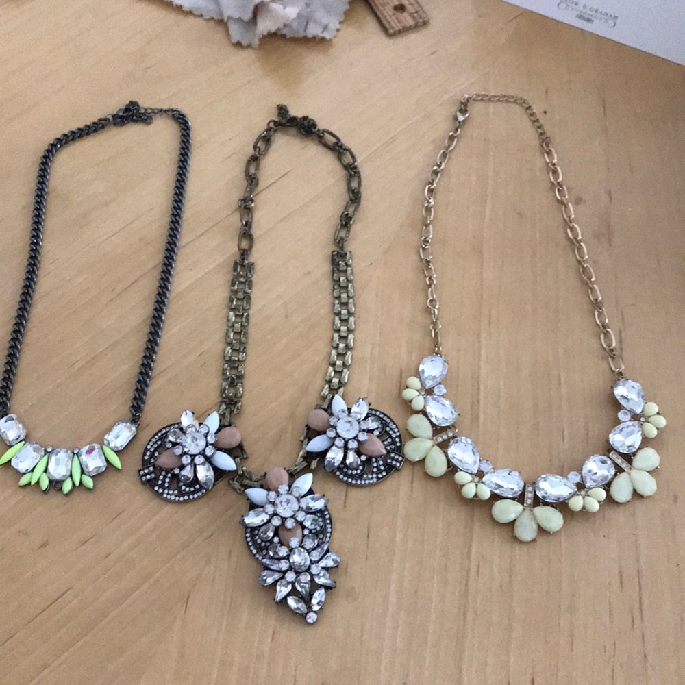 SOLD 3 costume jewelry necklaces